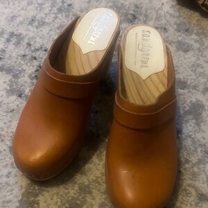 Women's Tan Clogs Sandgrens Swedish
